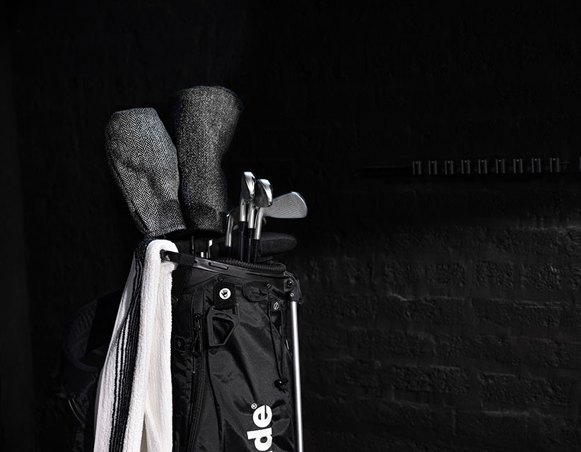 golf club storage in a golf bag